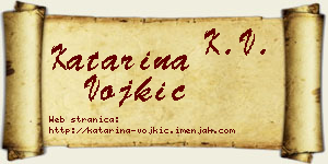 Katarina Vojkić vizit kartica
